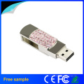 Proveedor de China regalo promocional Crystal Metal USB Pen Drive 4GB 8GB